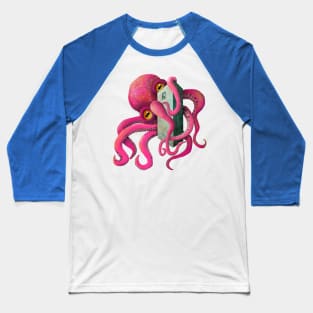 Big red Kraken Baseball T-Shirt